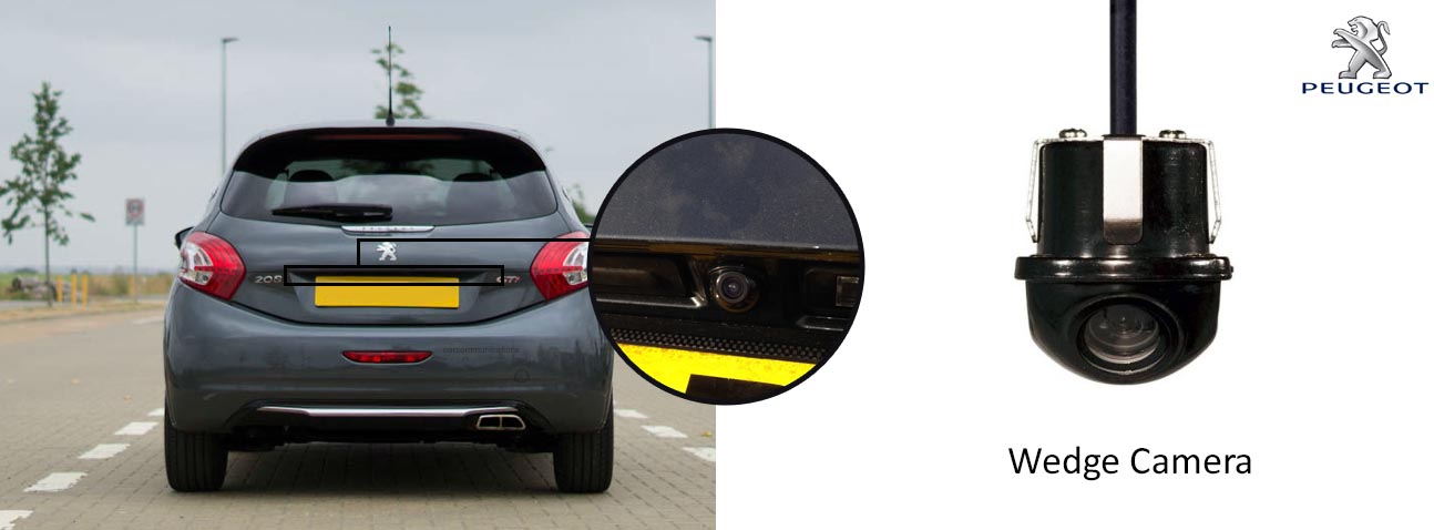 208 reversing rear view wedge camera
